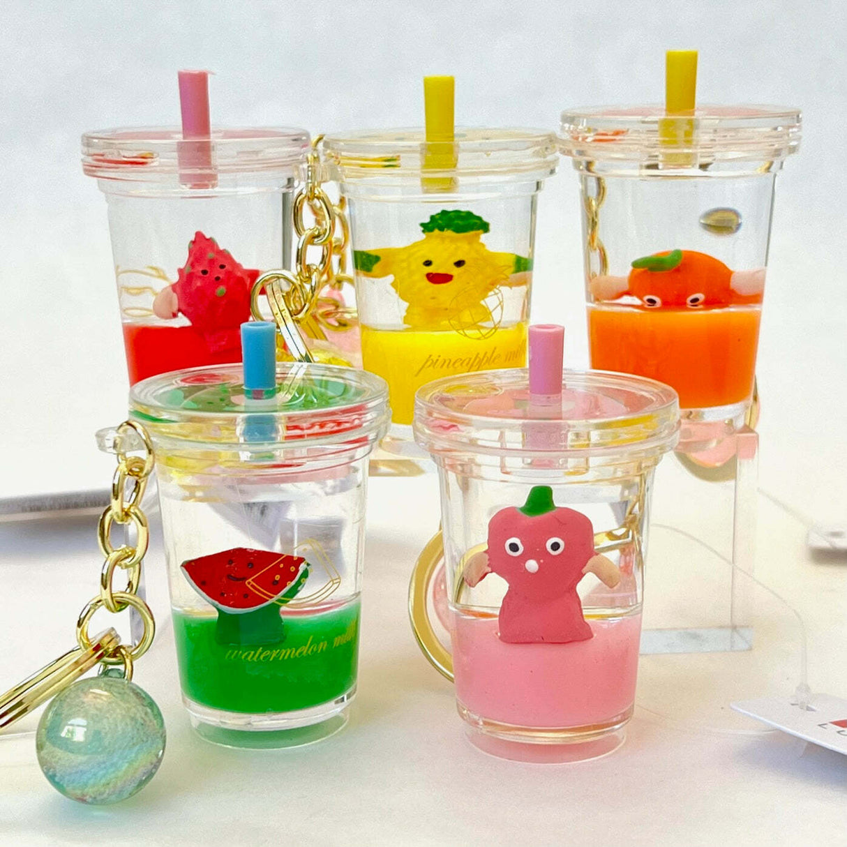 Fruit Boba Floaty Key Charm