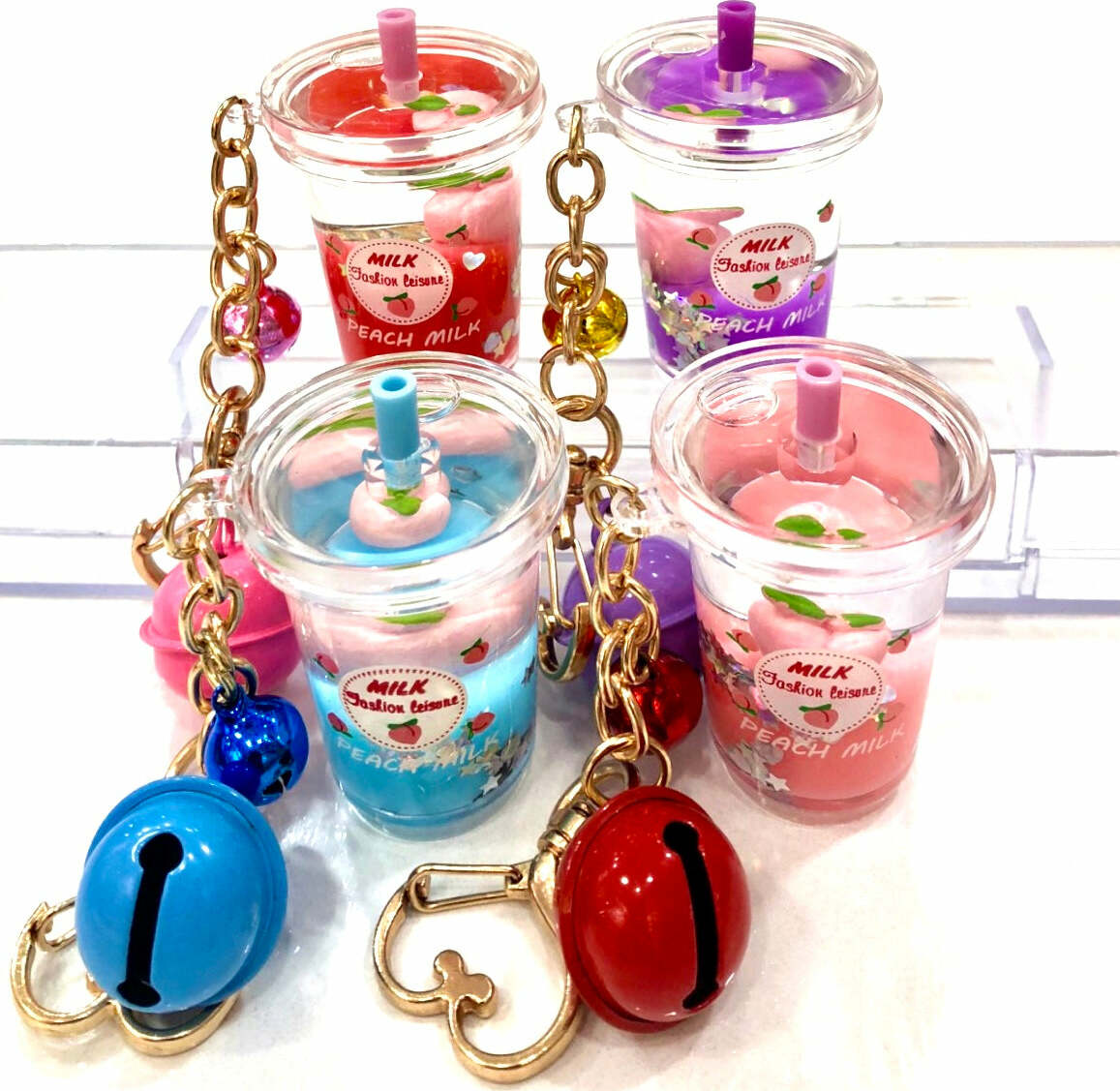 Peach Milk Floaty Key Charm