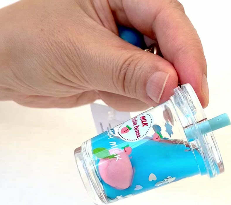 Peach Milk Floaty Key Charm