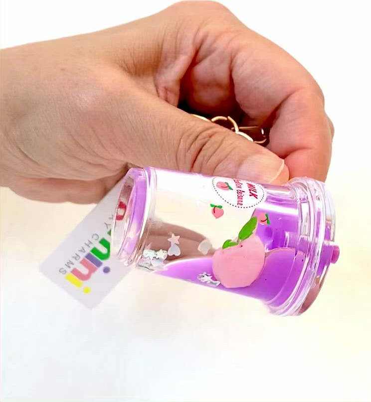 Peach Milk Floaty Key Charm