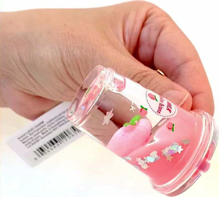 Peach Milk Floaty Key Charm