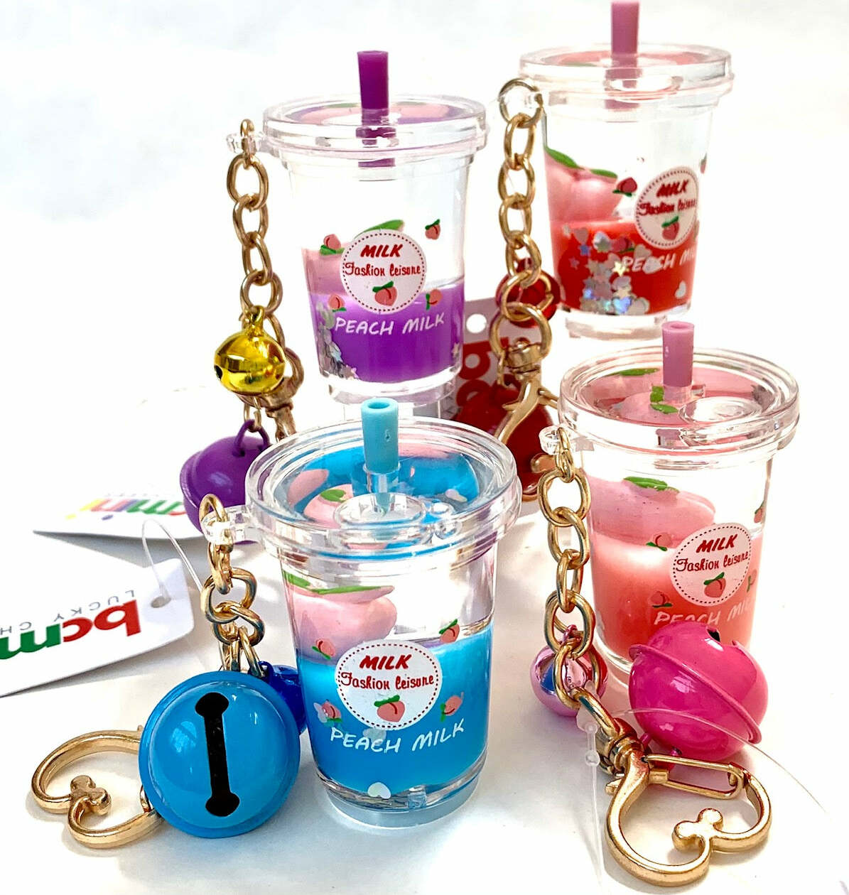 Peach Milk Floaty Key Charm