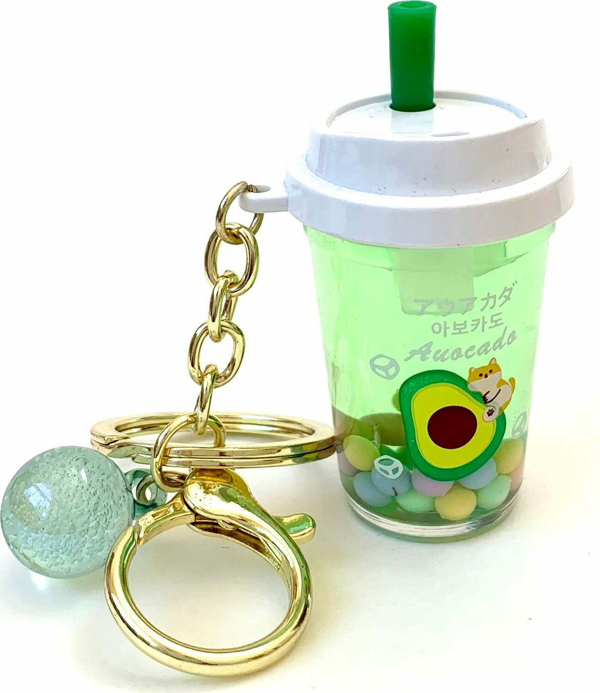 Fruit Boba Floaty Key Charm