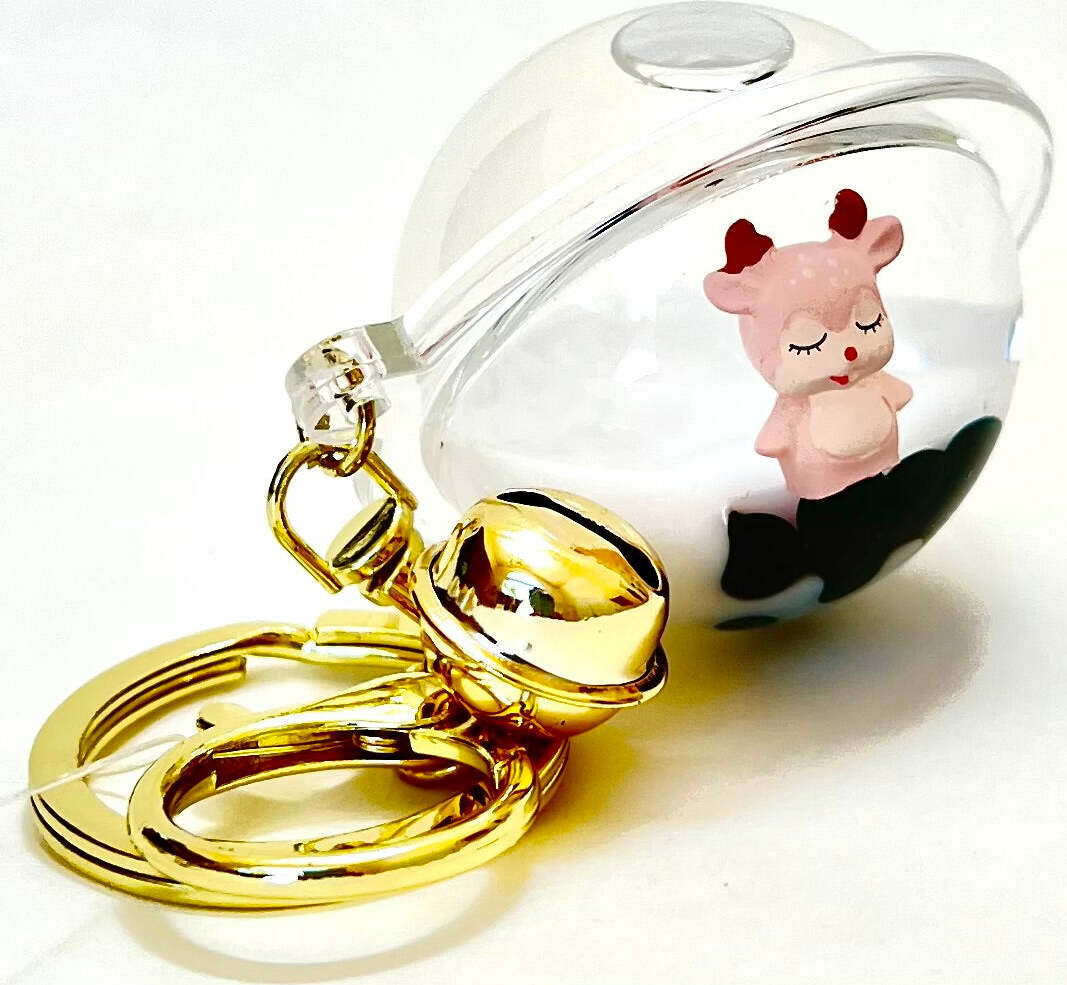 Snow Deer Floaty Assortment Key Charm (assorted)