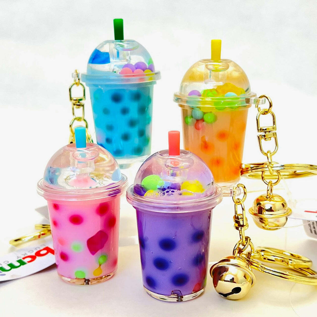 Pastel Round Top Boba Floaty Key (assorted)