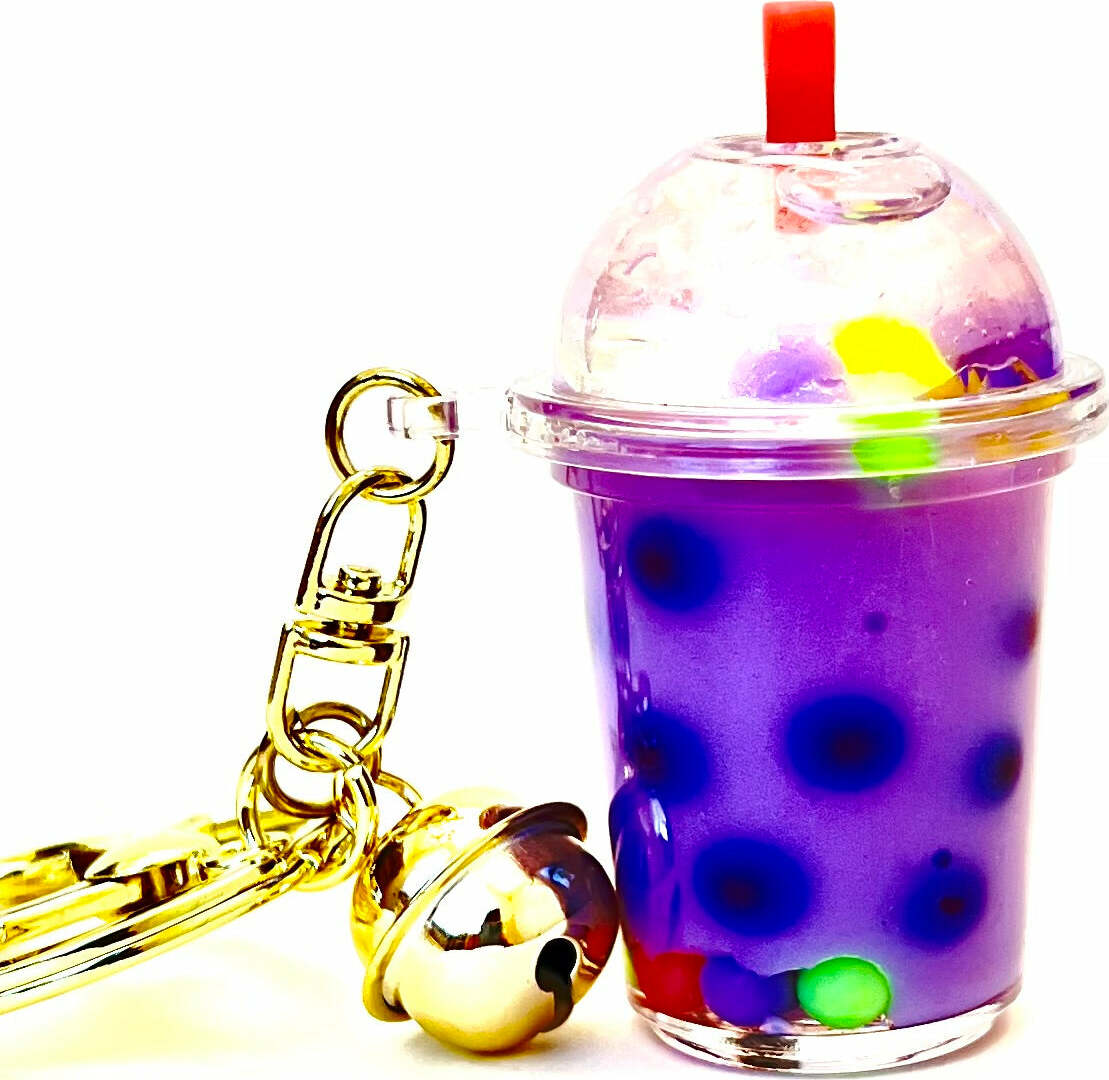 Pastel Round Top Boba Floaty Key (assorted)