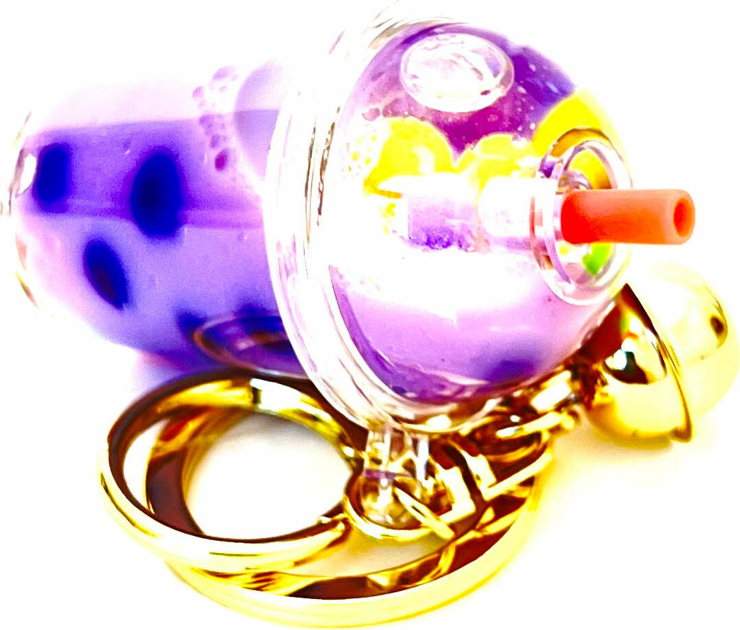 Pastel Round Top Boba Floaty Key (assorted)