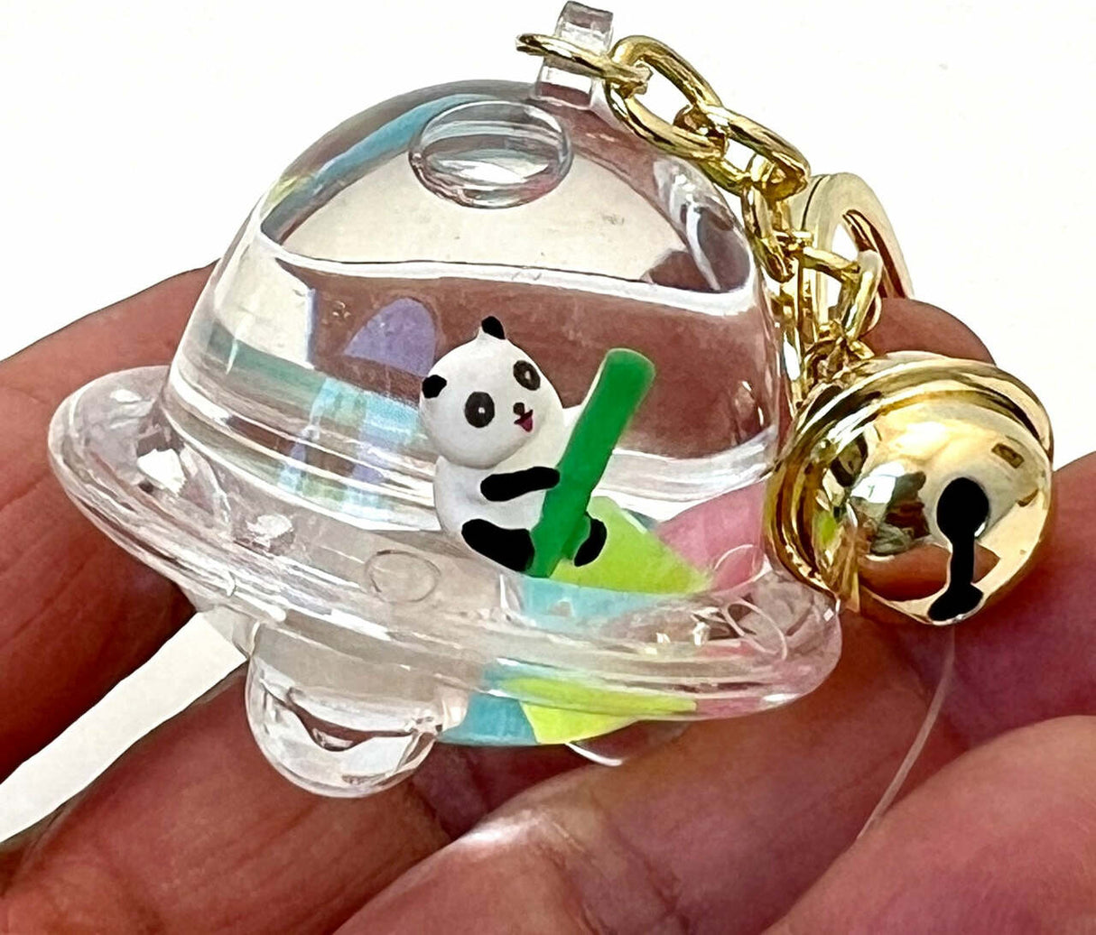 Panda Bamboo Floaty Key Charm