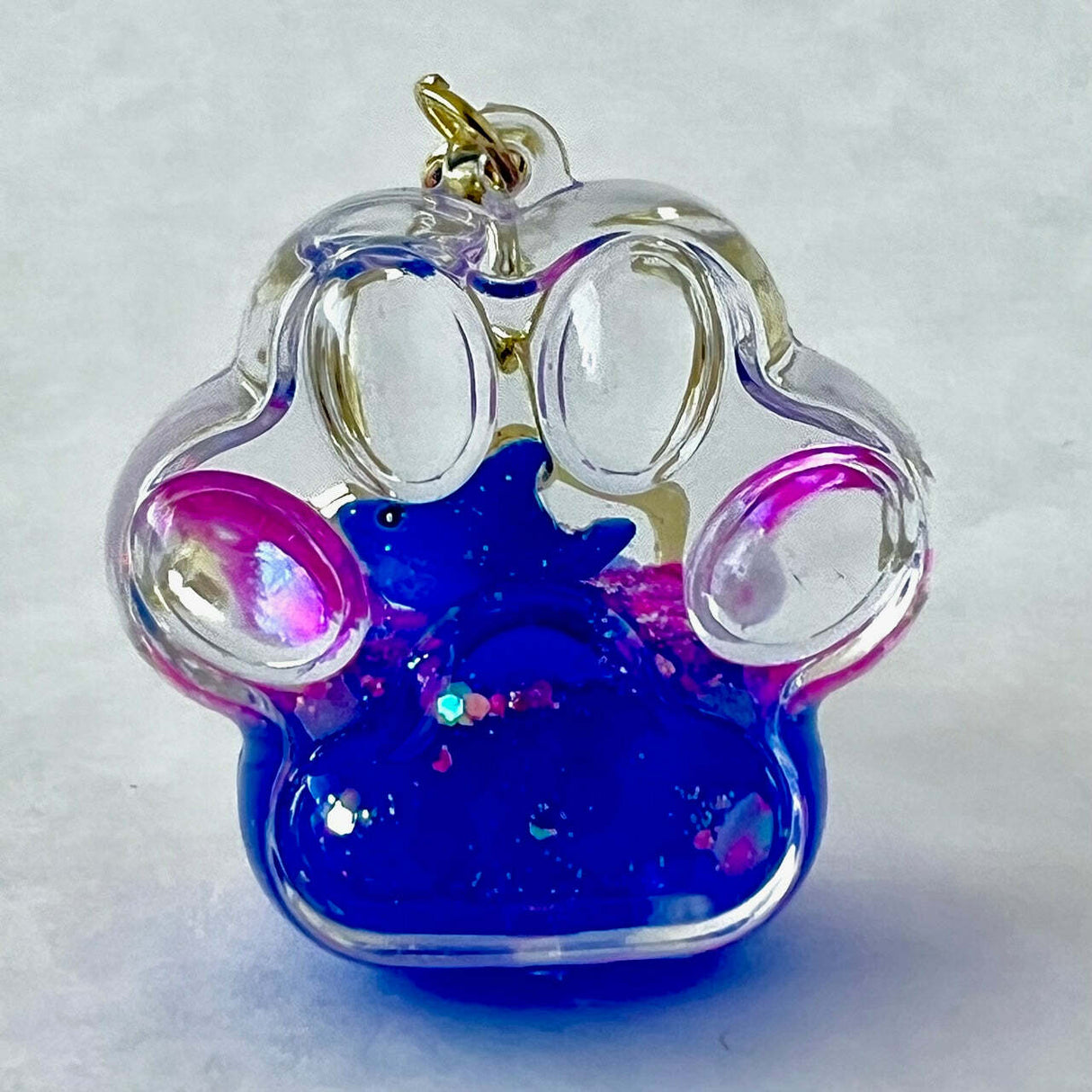 Blue Dolphin Combo Floaty Key Charm