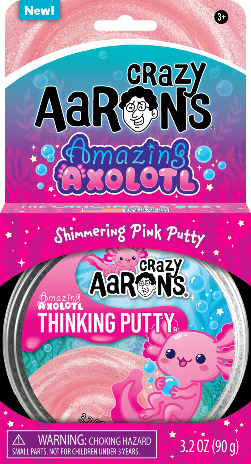 Amazing Axolotl - Full Size 4" Thinking Putty Tin