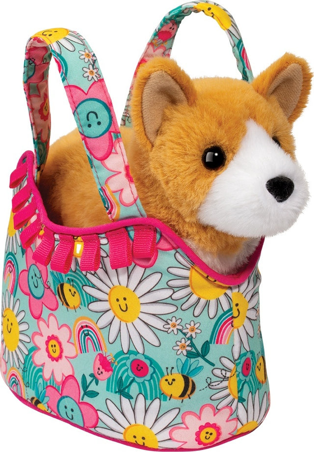 Sunny Smiles Sassy Sak with Corgi Dog