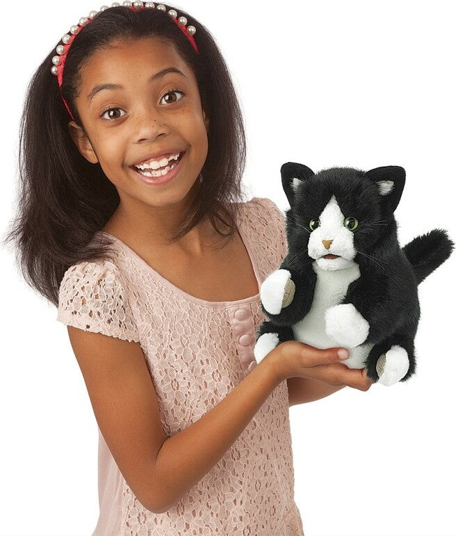 Tuxedo Kitten Hand Puppet
