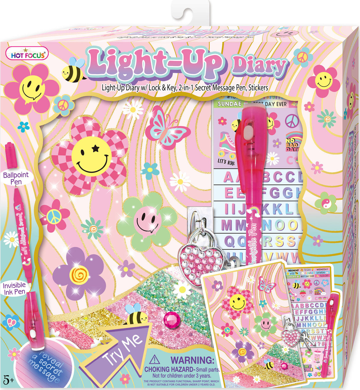 Groovy Flower Light Diary