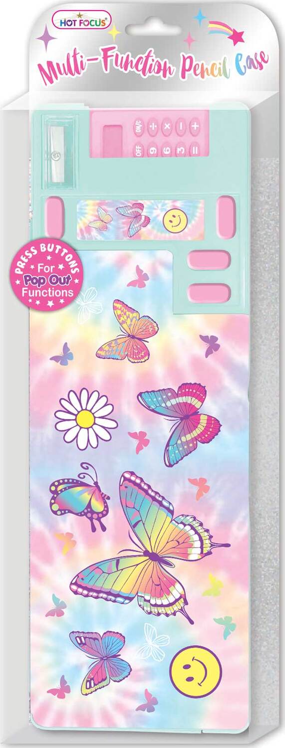 Tie Dye Butterfly Pencil Case