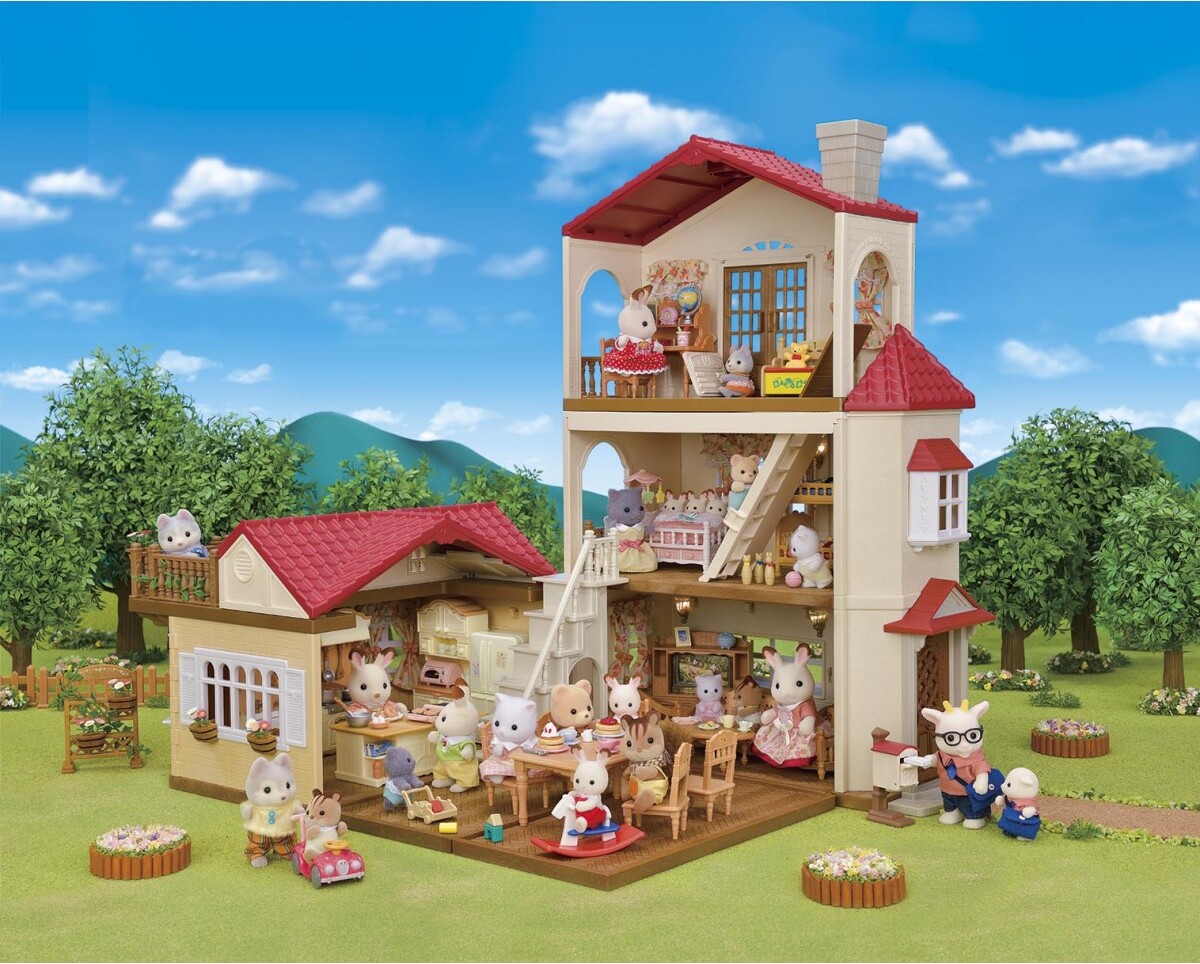 Calico Critters Red Roof Country Home Gift Set-Secret Attic Playroom