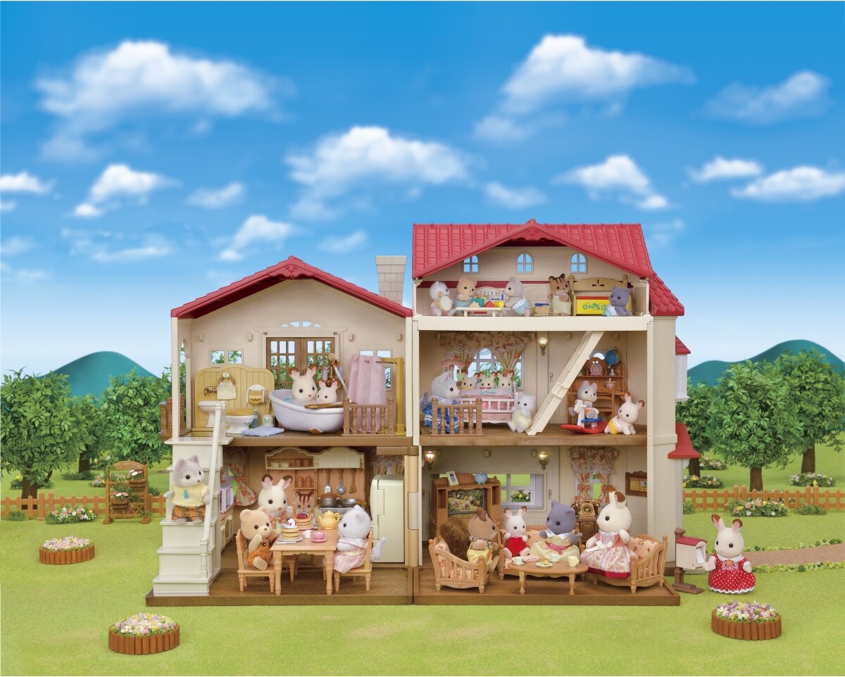 Calico Critters Red Roof Country Home Gift Set-Secret Attic Playroom