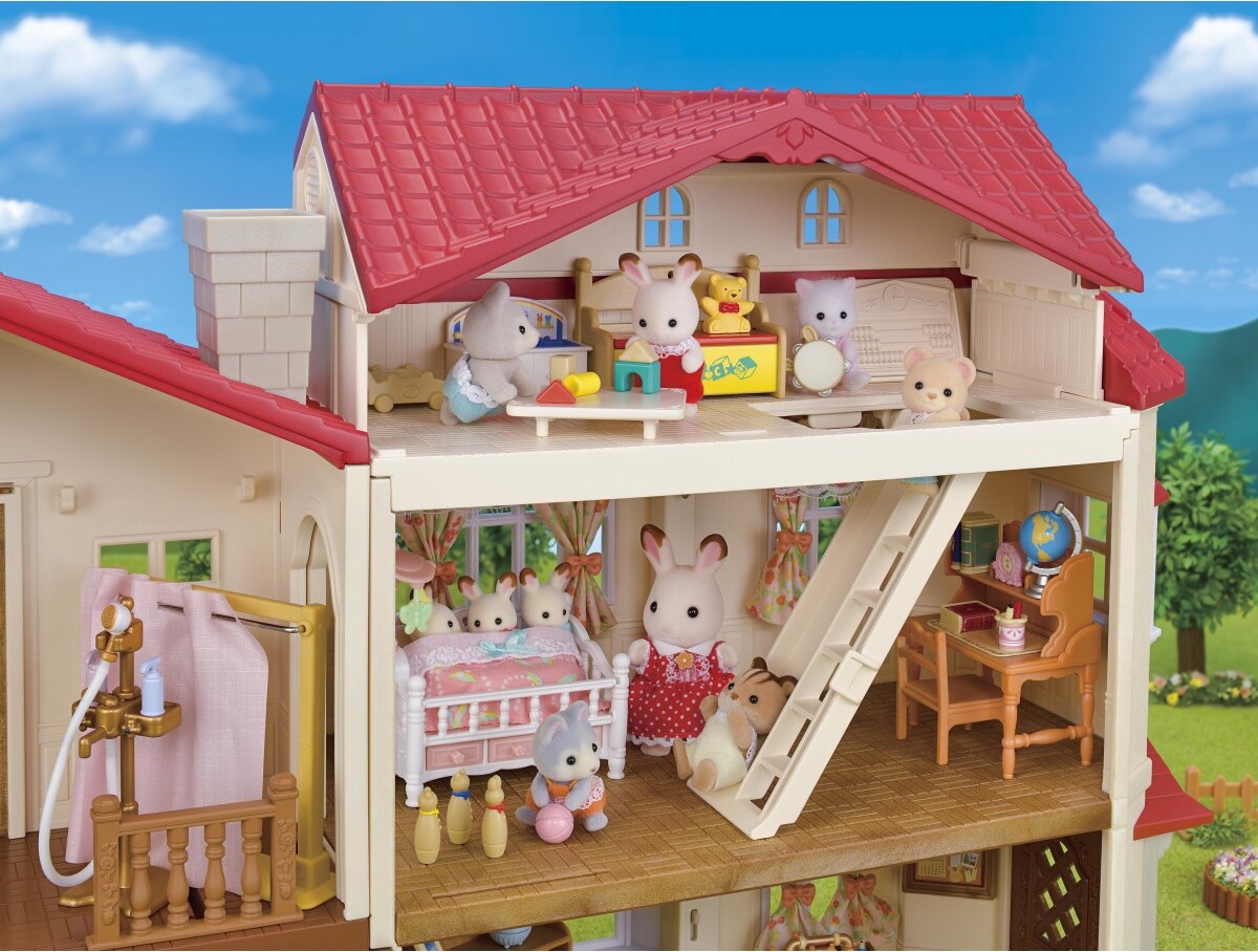 Calico Critters Red Roof Country Home Gift Set-Secret Attic Playroom