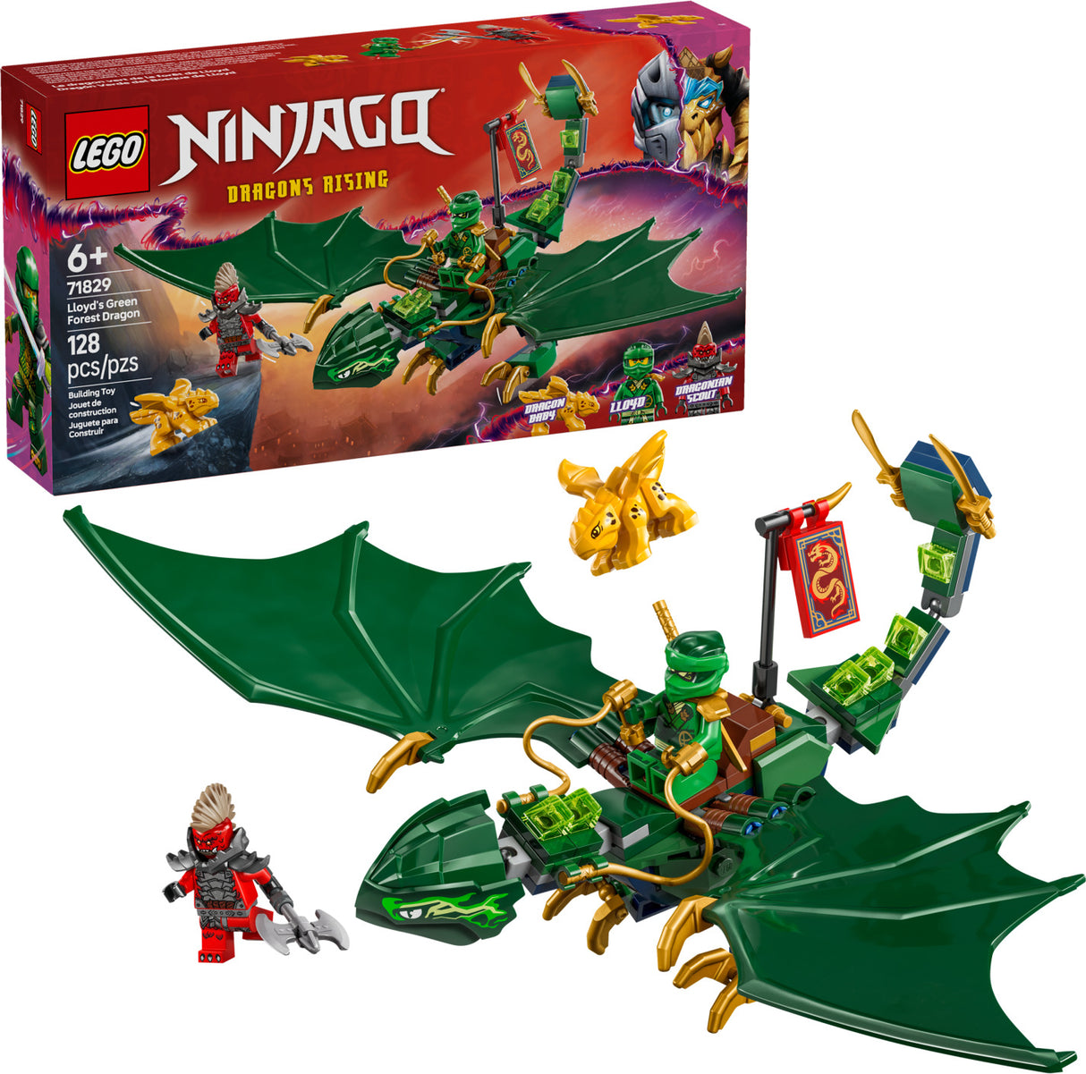 LEGO Ninjago: Lloyd's Green Forest Dragon