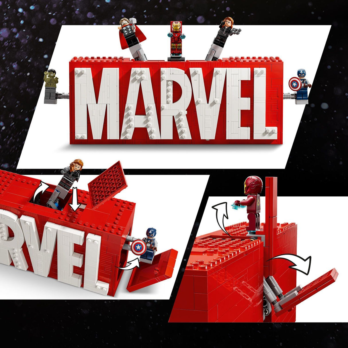 LEGO Super Heroes Marvel: MARVEL Logo & Minifigures