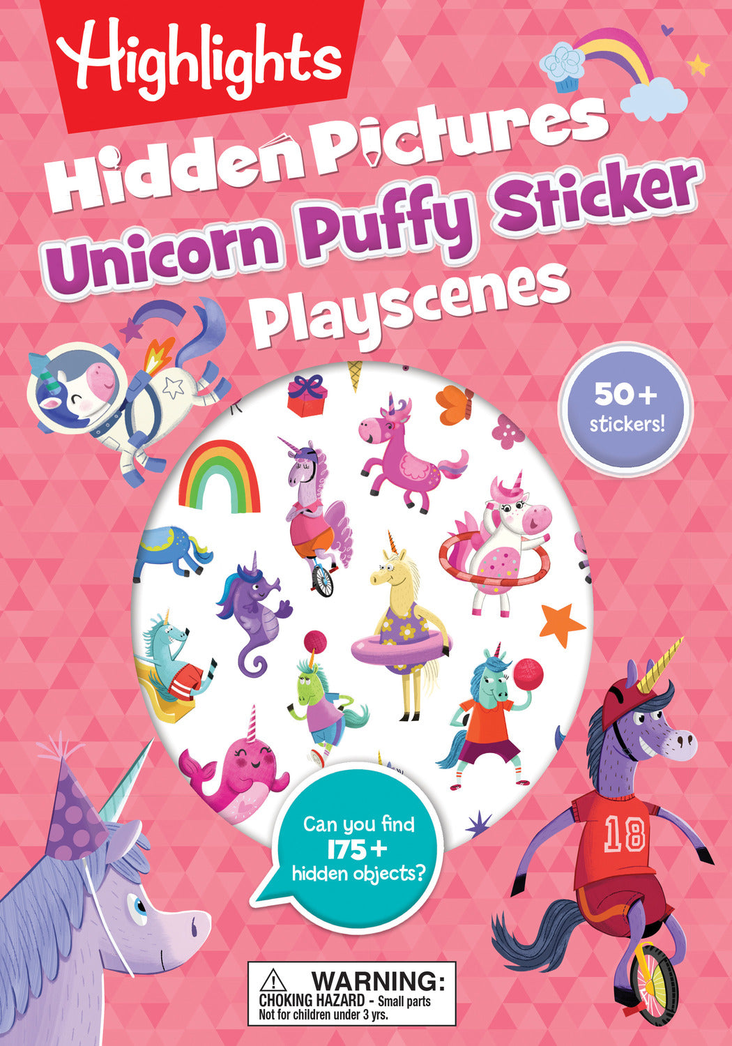 Unicorn Hidden Pictures Puffy Sticker Playscenes: Unicorn Hidden Pictures Puffy Sticker Playscenes (Highlights Puffy Sticker Playscenes): Unicorn Sticker Activity Book with Over 50 Reusable Stickers to Decorate