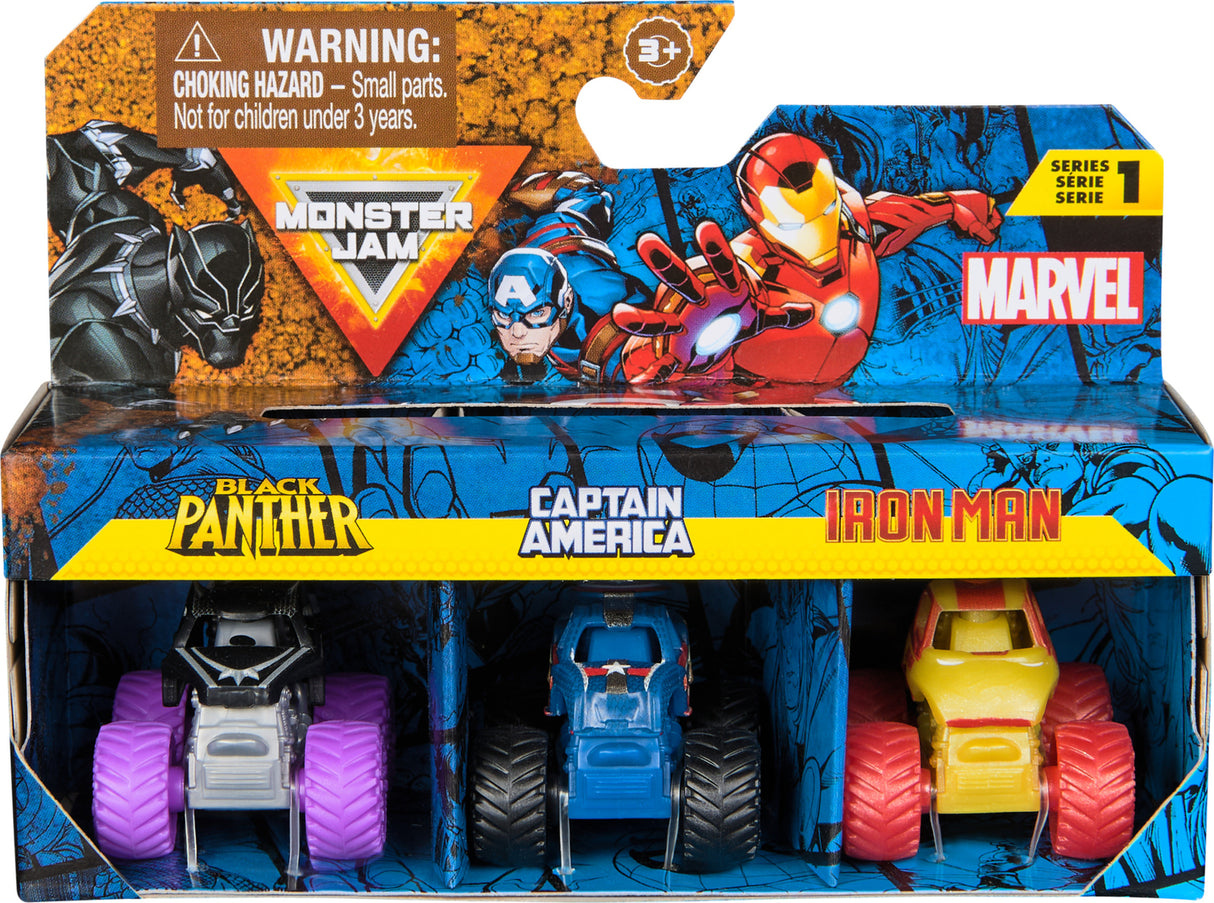 Monster Jam Marvel Mini Monster Truck 3-Pack