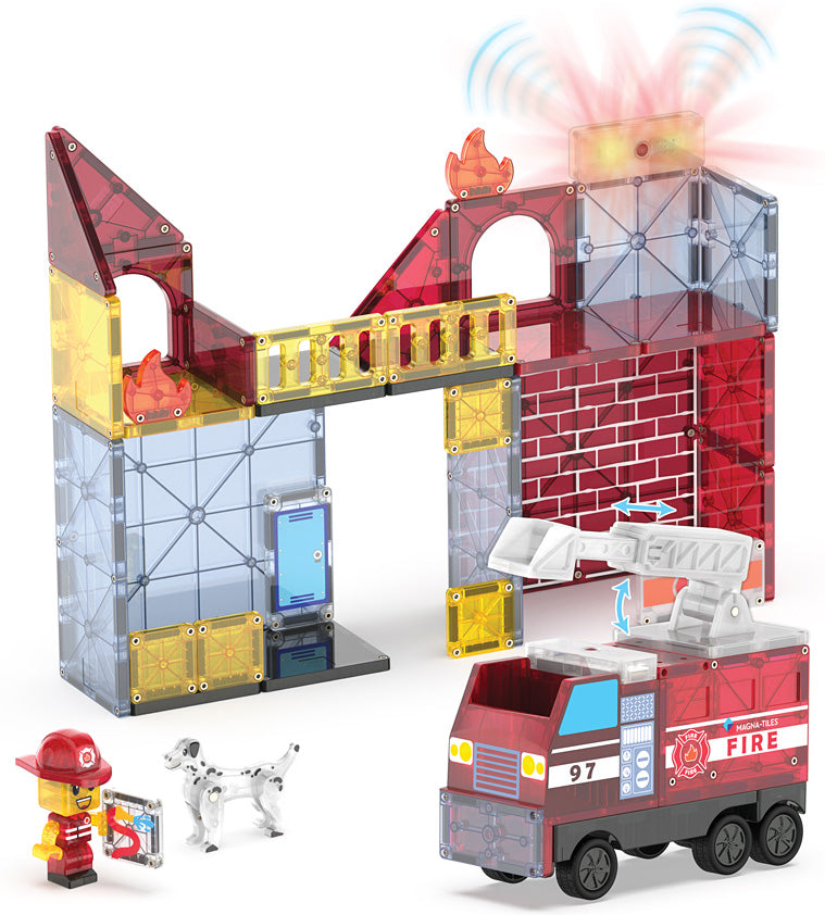 Magna-Tiles Fire Station 50 Piece Set