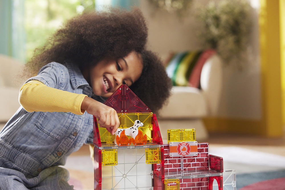 Magna-Tiles Fire Station 50 Piece Set