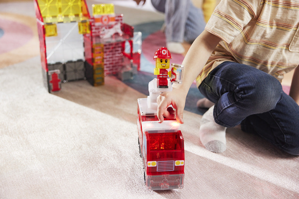 Magna-Tiles Fire Station 50 Piece Set
