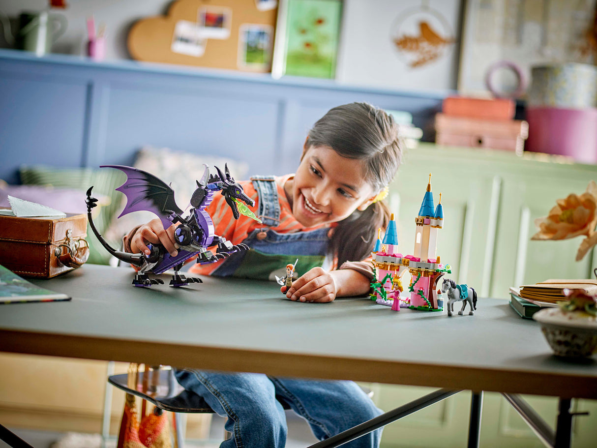 LEGO DISNEY PRINCESS Maleficents Dragon Form and Auroras Castle