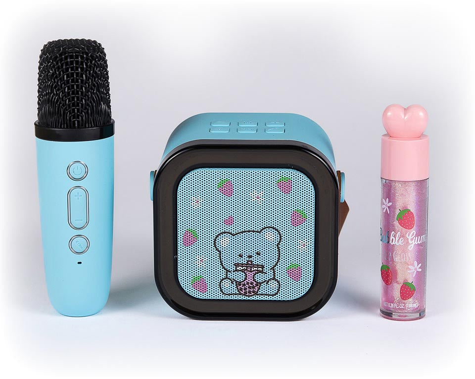 LED Wireless Karaoke Mini Microphone & Speaker