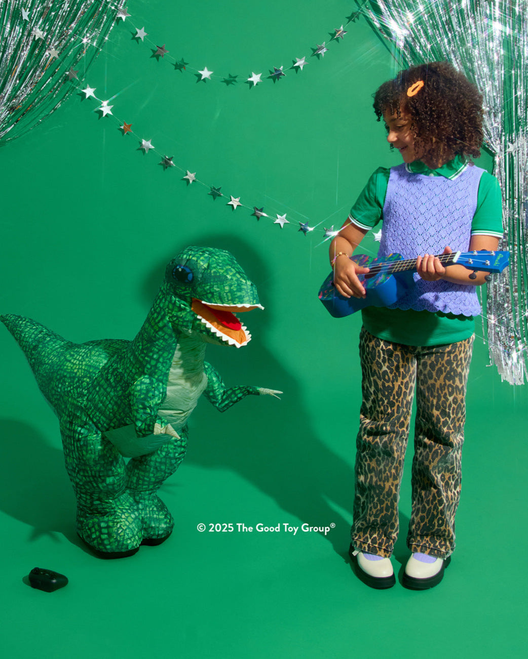 Inflatable Dinosaur RC Green
