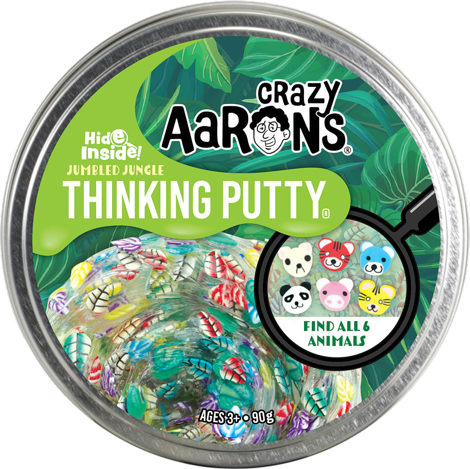 Crazy Aarons Hide Inside! Jumbled Jungle Thinking Putty