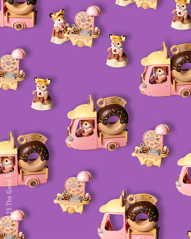 Calico Critters Dip Dip Donuts Wagon