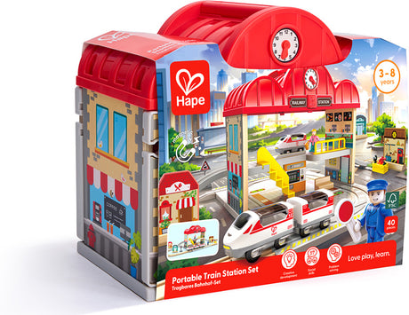 Portable Train Station Set