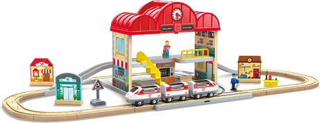 Portable Train Station Set