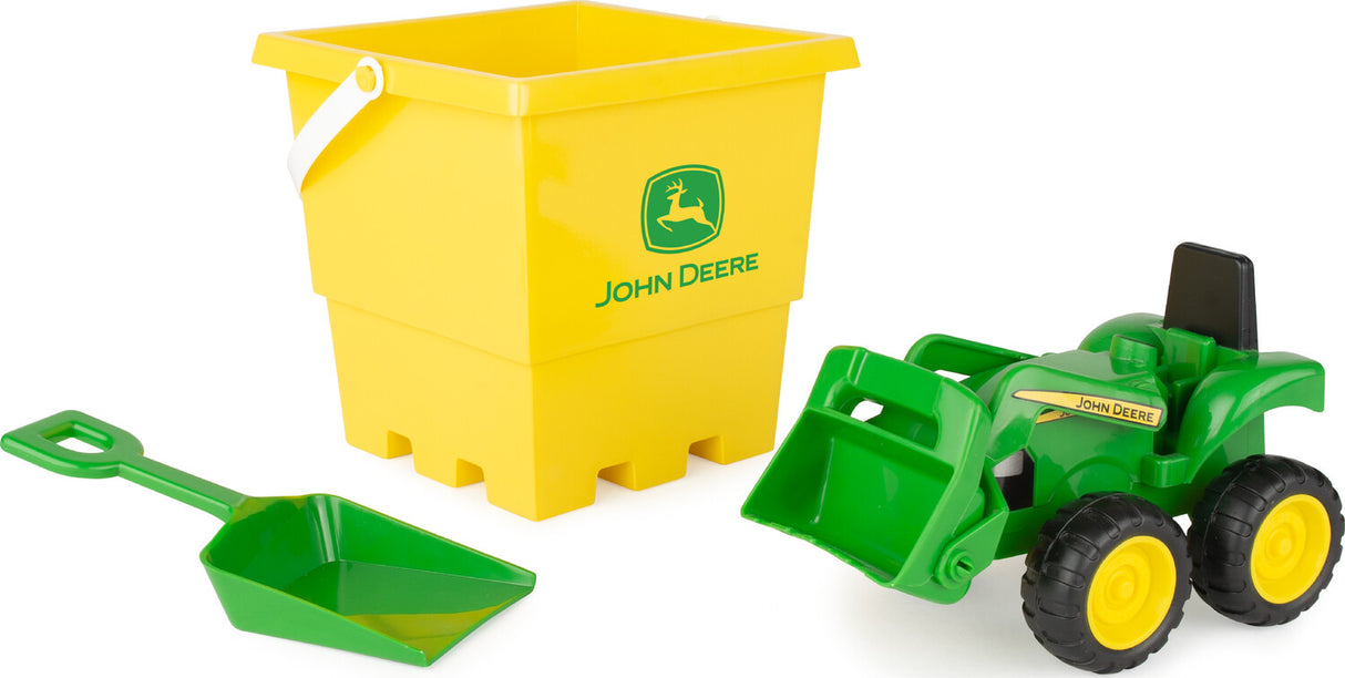John Deere Sandbox Toy Set with Tractor, Bucket and Shovel