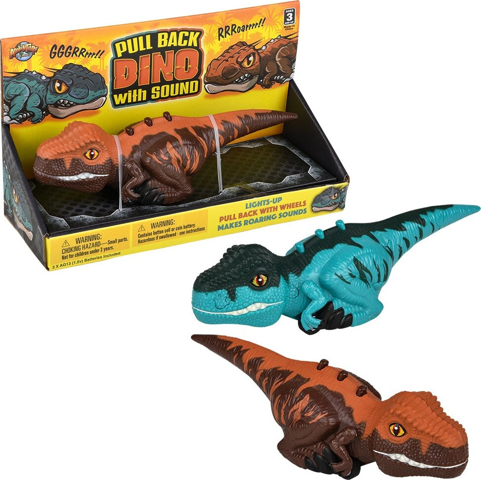 Dinosaur Pull Back With Sound 6"