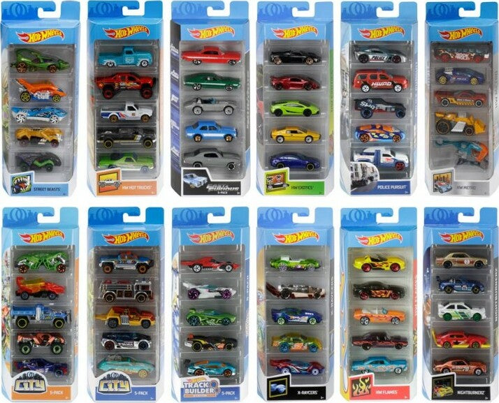 Hot Wheels® Vehicle 5-Pack Assorted – Geppetto's Toys