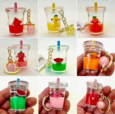 Fruit Boba Floaty Key Charm 