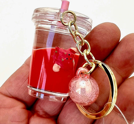 Fruit Boba Floaty Key Charm 