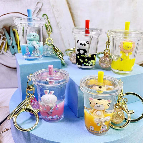 Zoo Animal Boba Floaty Key Charm 