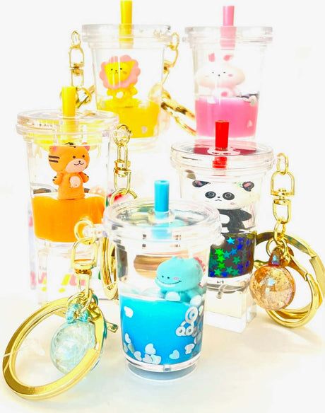 Zoo Animal Boba Floaty Key Charm 