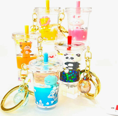 Zoo Animal Boba Floaty Key Charm 