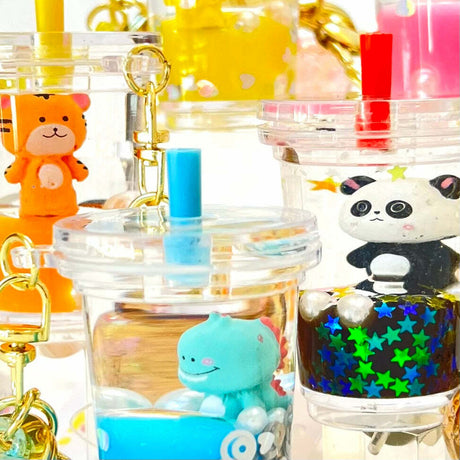 Zoo Animal Boba Floaty Key Charm 