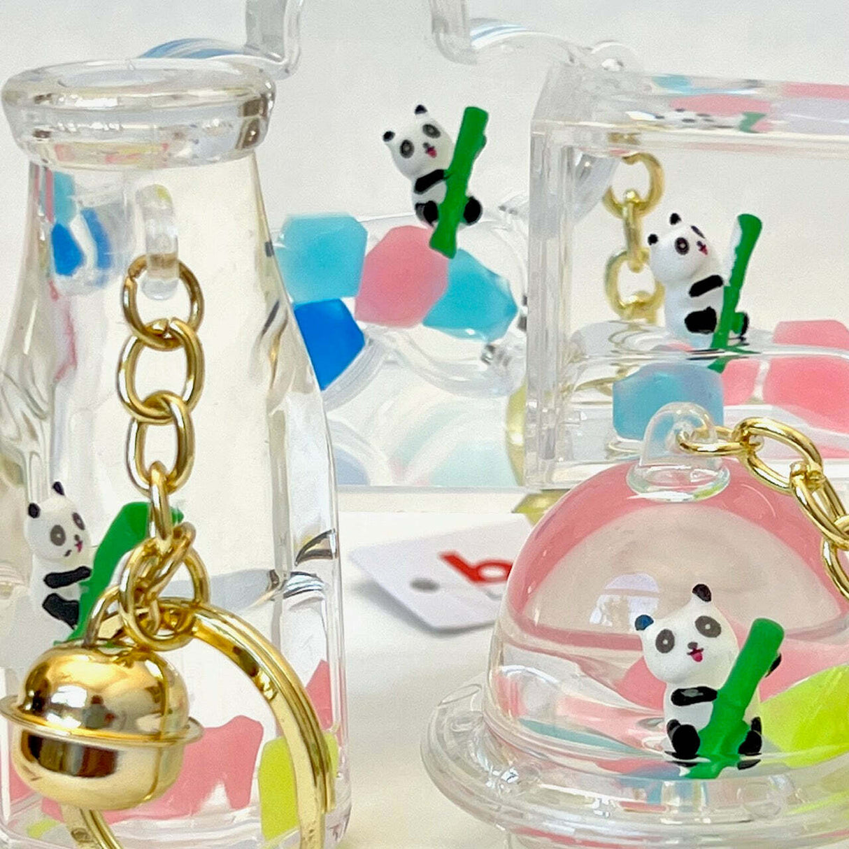 Panda Bamboo Floaty Key Charm 