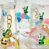 Panda Bamboo Floaty Key Charm 