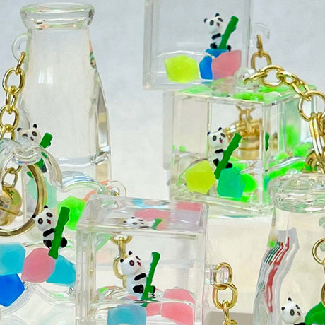 Panda Bamboo Floaty Key Charm 
