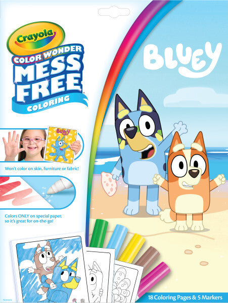 Color Wonder Coloring Pad & Markers, Bluey