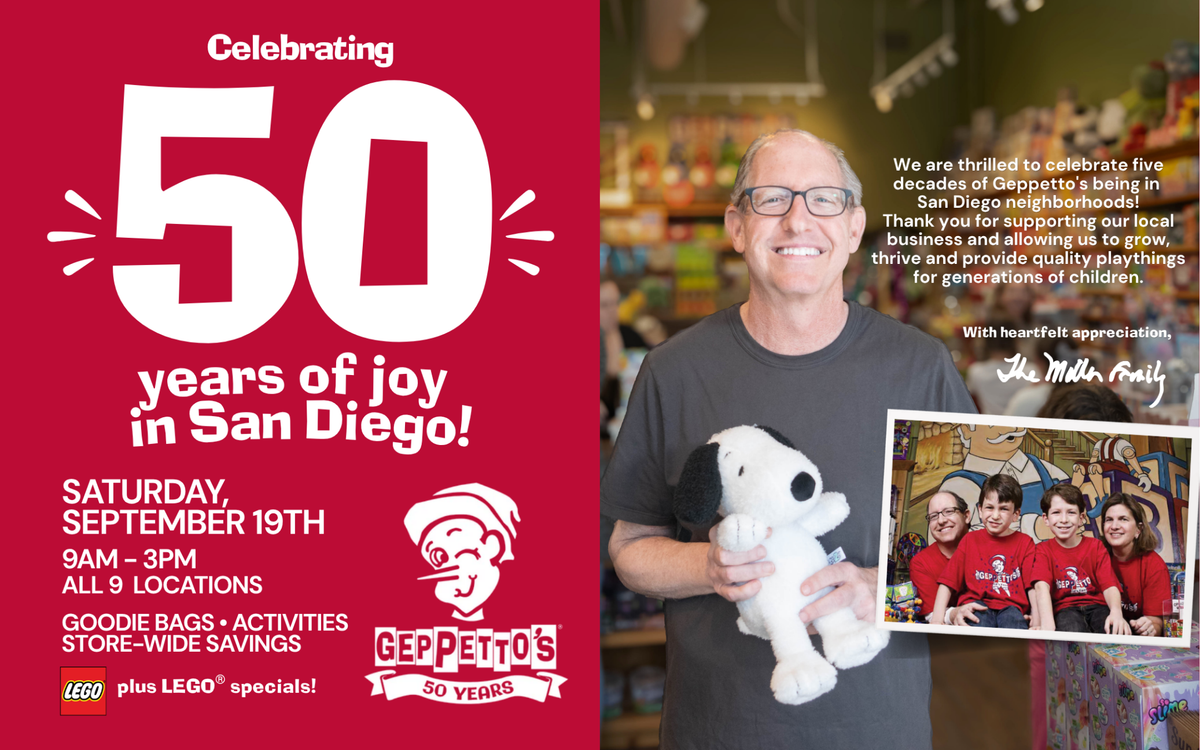 Geppetto's Toys - A San Diego Tradition