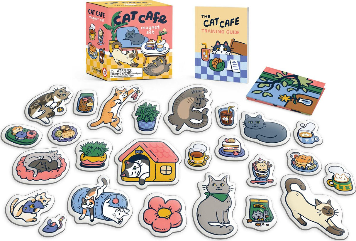 Cat Cafe Magnet Set